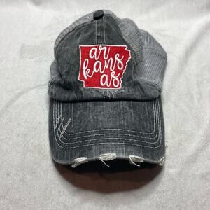 Gray Arkansas ball cap